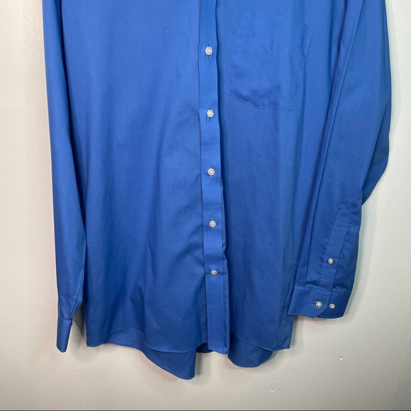 Large Blue Stafford Dress Shirt - Picture 3 of 7